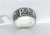 Ring Agios Precem in Silver AGPAN001BRU-15 - AGPAN001BRU-15